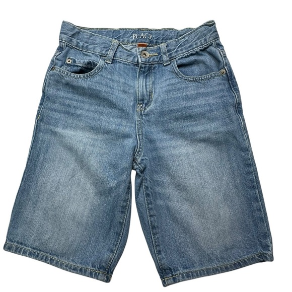The Children's Place Boys Denim Blue Shorts Size 8 - Picture 1 of 7